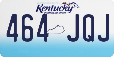 KY license plate 464JQJ