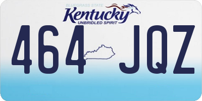 KY license plate 464JQZ