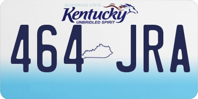 KY license plate 464JRA