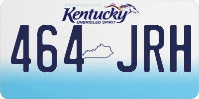 KY license plate 464JRH