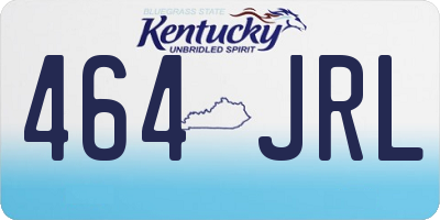 KY license plate 464JRL
