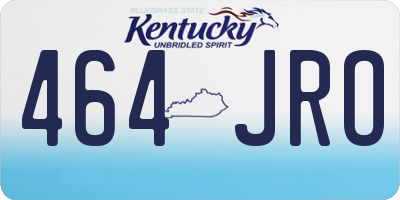 KY license plate 464JRO