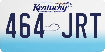KY license plate 464JRT