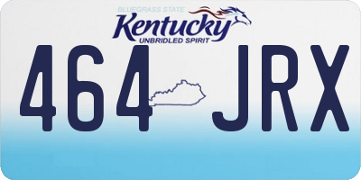 KY license plate 464JRX
