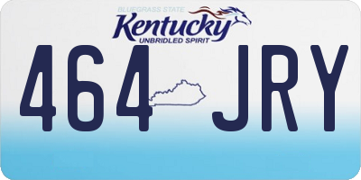 KY license plate 464JRY