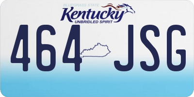 KY license plate 464JSG