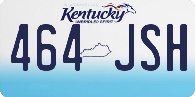 KY license plate 464JSH