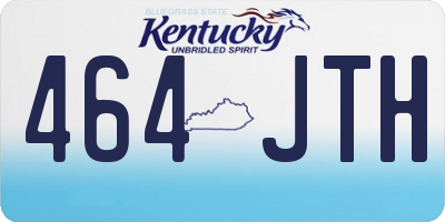 KY license plate 464JTH