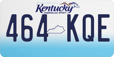 KY license plate 464KQE