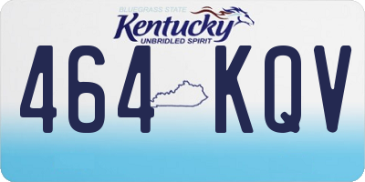 KY license plate 464KQV