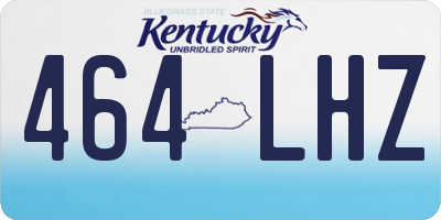KY license plate 464LHZ