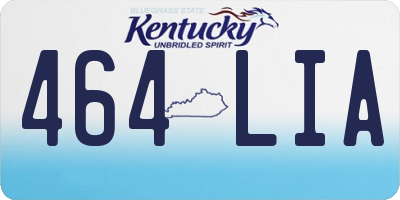 KY license plate 464LIA