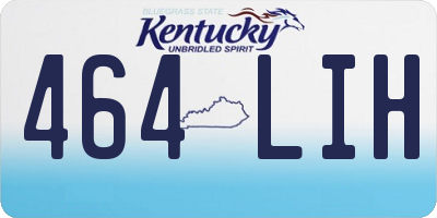 KY license plate 464LIH