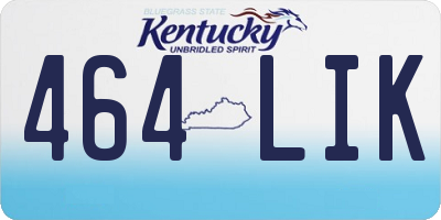 KY license plate 464LIK
