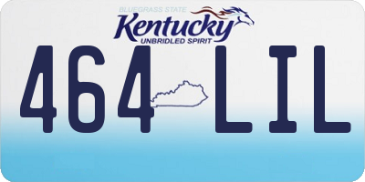 KY license plate 464LIL