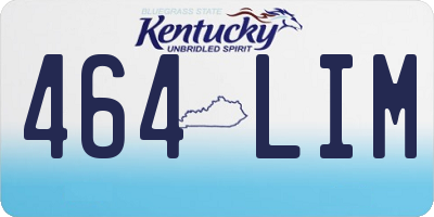 KY license plate 464LIM