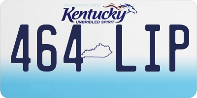 KY license plate 464LIP