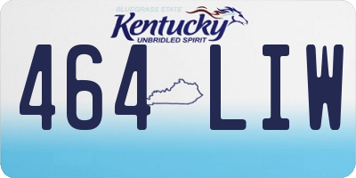 KY license plate 464LIW