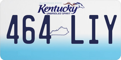 KY license plate 464LIY