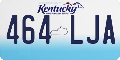 KY license plate 464LJA