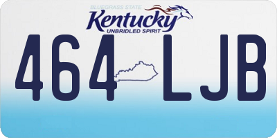 KY license plate 464LJB