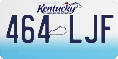 KY license plate 464LJF