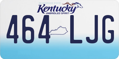 KY license plate 464LJG