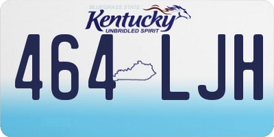 KY license plate 464LJH