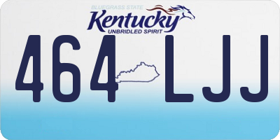 KY license plate 464LJJ