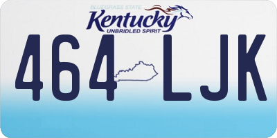 KY license plate 464LJK