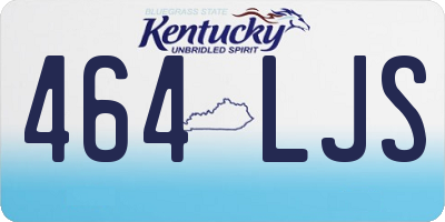KY license plate 464LJS