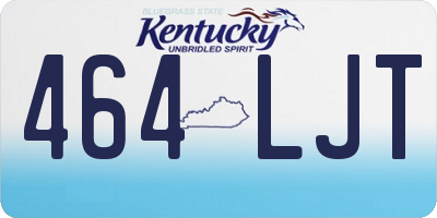 KY license plate 464LJT