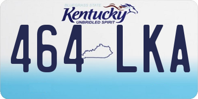 KY license plate 464LKA