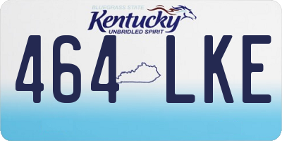 KY license plate 464LKE