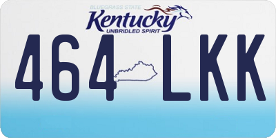 KY license plate 464LKK