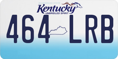 KY license plate 464LRB