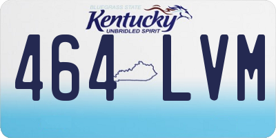 KY license plate 464LVM