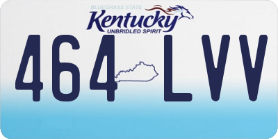 KY license plate 464LVV