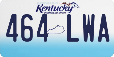 KY license plate 464LWA
