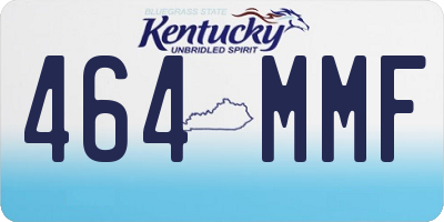 KY license plate 464MMF