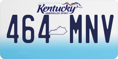 KY license plate 464MNV