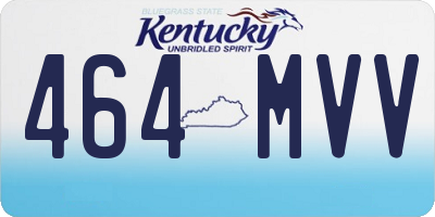 KY license plate 464MVV