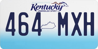 KY license plate 464MXH