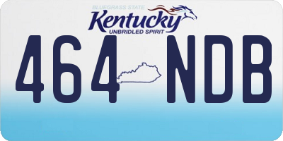 KY license plate 464NDB