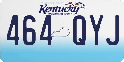KY license plate 464QYJ