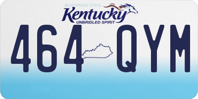 KY license plate 464QYM