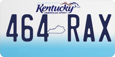 KY license plate 464RAX