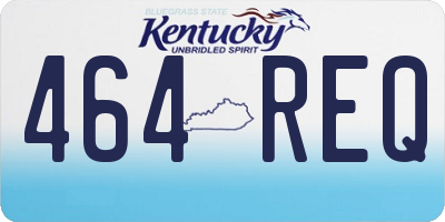 KY license plate 464REQ