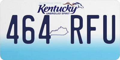 KY license plate 464RFU