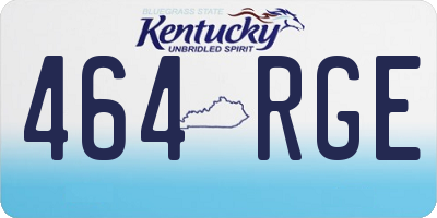 KY license plate 464RGE